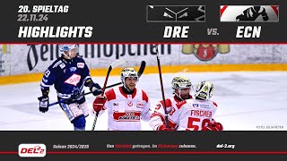 Game Highlights Spieltag 20 Dresdner Eislöwen vs EC Bad Nauheim [upl. by Tallula]