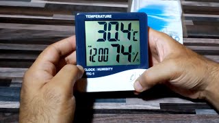 Htc1 Hygrometer temperature meter for incubator thermometer  UrduHindi [upl. by Enilrad]