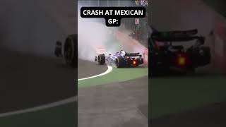 TSUNODA IN A BIG CRASH AT THE MEXICAN GRAND PRIX [upl. by Lizned]