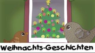 Die Spatzen und der Weihnachtsbaum  WeihnachtsGeschichten für Kinder [upl. by Iahcedrom]