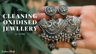 DIY  Cleaning Oxidised Jewellery At Home  How To Clean Sterling Silver Earrings [upl. by Eserehs]