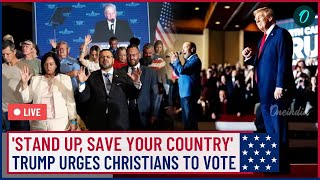 LIVE  Christian Voters Rally Around Donald Trump as Jesus Echoes Through Concord North Carolina [upl. by Pyne]