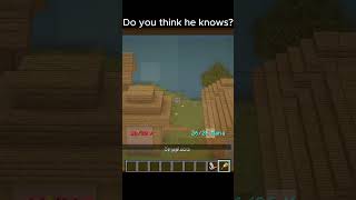 Do you think he knows Too late sorry minecraft trumanshow strange heykids youtube [upl. by Abe20]