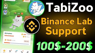 TabiZoo Binance Lab Support Telegram Bot Mining  Tabizoo 100200 income Bot  TabiZoo [upl. by Ahseyk]