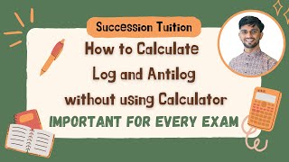 Log and Antilog Made Easy WITHOUT Calculator [upl. by Esta]