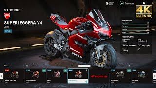 RIDE 5  Customize BRUTAL 243HP Superleggera Ducati V4 Gameplay 4K 60fps HDR [upl. by Niawat]