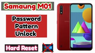 Samsung M01 Hard Reset  All Samsung Password Pattern Unlock without PC M01 samsung reset [upl. by Gisele]