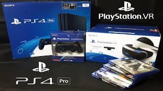 PS4 Pro and PSVR Unboxing  PlayStation 4 Pro and PlayStation VR [upl. by Yerroc]