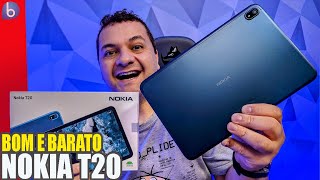 NOKIA T20  Tablet BOM e BARATO Unboxing e Impressões [upl. by Ingles]