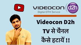 How to remove channels in videocon d2h tv  videocon dish tv se chainal kaise hataye [upl. by Eolc690]