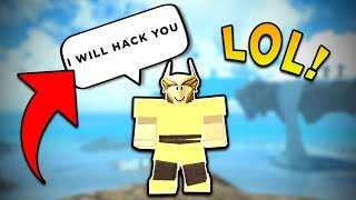 TROLLING A HACKER ROBLOX BOOGA BOOGA [upl. by Ahseat]