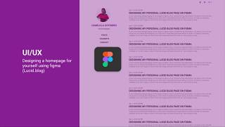 Designing Your Homepage on Figma lucidblog  Part 1 Learn with HNG [upl. by Kimbell]