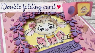 Double folding card  Nellie Snellen [upl. by Tiertza]