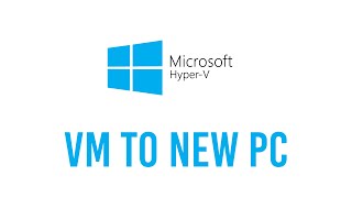 How to Move HyperV VM from one computer to another  QUICK [upl. by Brest]