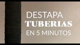 Como destapar tuberías en 5 minutos y sin químicos [upl. by Yhtomot]