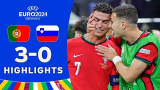 Portugal vs Slovenia 30 HIGHLIGHTS  EURO 2024 [upl. by Jemy]