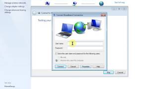 How to setup broadband connection in win 7 [upl. by Cerelia]