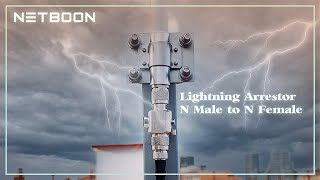 Coaxial N Type Lightning Arrestor 0 to 6 GHz  How to Install RF Surge Protector N Male to Female [upl. by Aida]