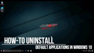 How To Uninstall Windows 10 default applications [upl. by Auahsoj]