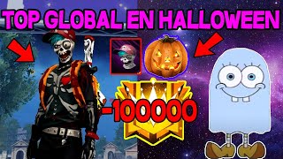 EL INFILTRADO 110 ME ENFRENTO A LOS TOP GLOBALES EN HALLOWEEN EVENTO ESPECIAL FREE FIRE [upl. by Mccowyn]