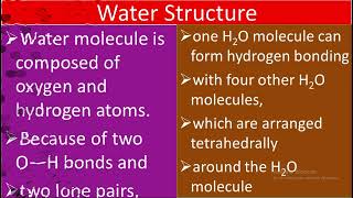 L3  Extensive hydrogen bonding in water  Ch15  10th Chemistry [upl. by Dudley201]