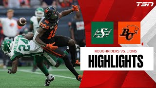 CFL WEEK 7 HIGHLIGHTS BC Lions vs Saskatchewan Roughriders [upl. by Daniele]