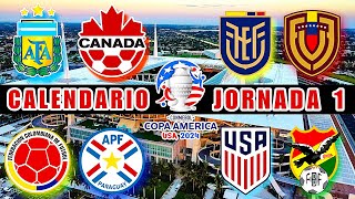 Calendario Fecha 1 de la Copa America 2024 [upl. by Georgette160]