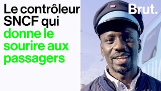 Romain le contrôleur SNCF qui donne le sourire aux passagers [upl. by Adimra]