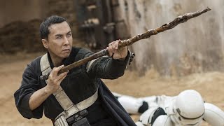 Chirrut vs Stormtroopers Scene Rogue One HD 1080p [upl. by Ahsikrats]