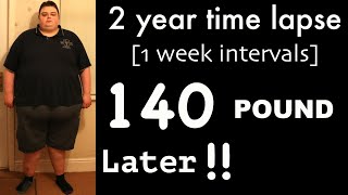 140lb Time lapse weight loss transformation Goal 2 of 5 [upl. by Groeg262]