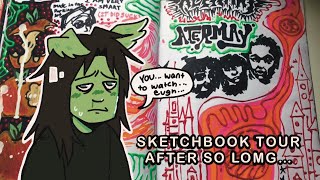 A very SICK sketchbook tour literally June 2022 March 2023 [upl. by Marcus974]