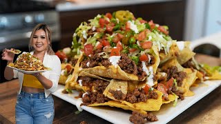 Our Family’s Favorite CHEESY BEEFY NACHOS fast easy and on a budget [upl. by Raskin70]