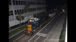 CSX Clearwater Local Street Running and Chase  March 6 2018 [upl. by Tranquada]