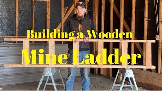 Building a wooden mine ladder the easy way [upl. by Horgan]