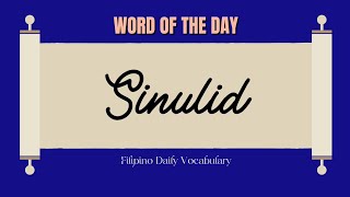 Sinulid in English  Pronunciation [upl. by Ennaxor]