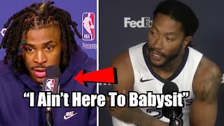 Derrick Rose MESSAGE TO Ja Morant quotIm Not Here To Babysitquot [upl. by Chaing]