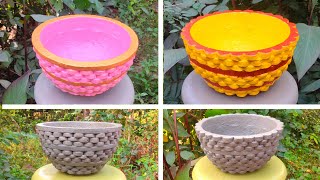 Diy cement project  cement planter [upl. by Aryad]