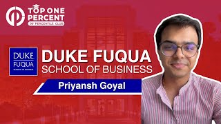 Priyansh Goyal secures an admit to the DUKE MMS Program [upl. by Zebedee]