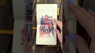 Inst sgvesta Travel sketchbook architecturalsketching travel art architecturedrawing [upl. by Prader]