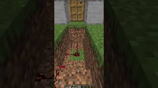 Easy Redstone DoorTUTORIalminecraft minecraftshorts [upl. by Vieva]