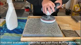 Polishing Stone with Tile Doctor Six Inch Burnishing Pads [upl. by Mace360]