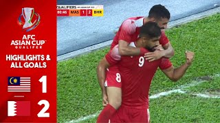 Malaysia vs Bahrain 12 Highlights amp All Goals  Asian Cup 2022 [upl. by Meehyrb]