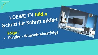 Loewe TV Wunsch Senderlisten Einstellung [upl. by Hsoj]