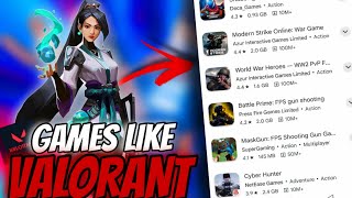 3 Best Games Like VALORANT On Mobile 😱  I Found Games Like VALORANT On Mobile 😱 [upl. by Angele]