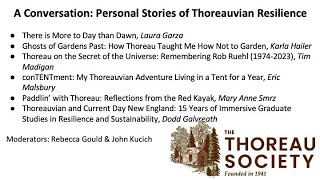 Concord Thoreau Society  A Conversation Personal Stories of Thoreauvian Resilience  July 13 2024 [upl. by Zetrom896]