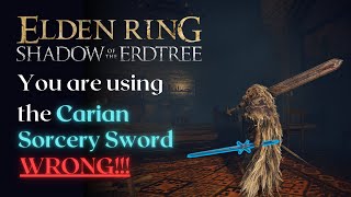 How to Make a Carian Sorcery Sword Build Detailed Guide Elden Ring Shadow of the Erdtree [upl. by Farlie331]