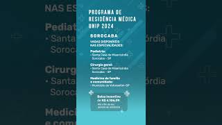 Programa de Residência Médica  UNIP 2024  Sorocaba [upl. by Kartis]