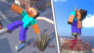 Minecraft NPC Ragdoll Physics  Compilation 4 [upl. by Maje]