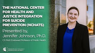 National Center for Health and Justice Integration for Suicide Prevention Jennifer Johnson PhD [upl. by Ahsikahs]