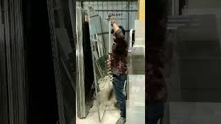 dangerous glass cutting glasscutting youtubeshorts [upl. by Nnylatsirk963]